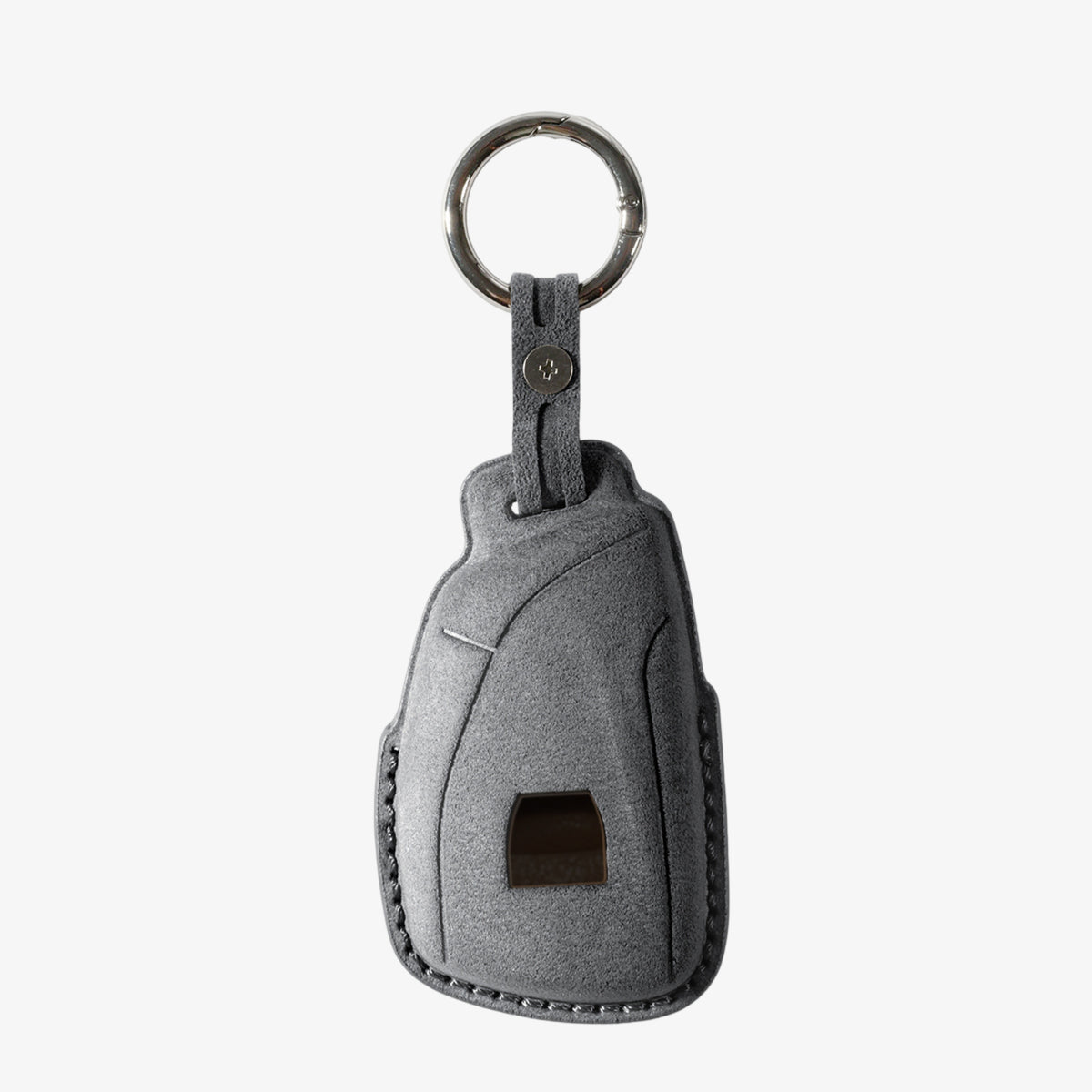 Alcantara Car Key Fob Cover for Buick Model H - Space Grey 4