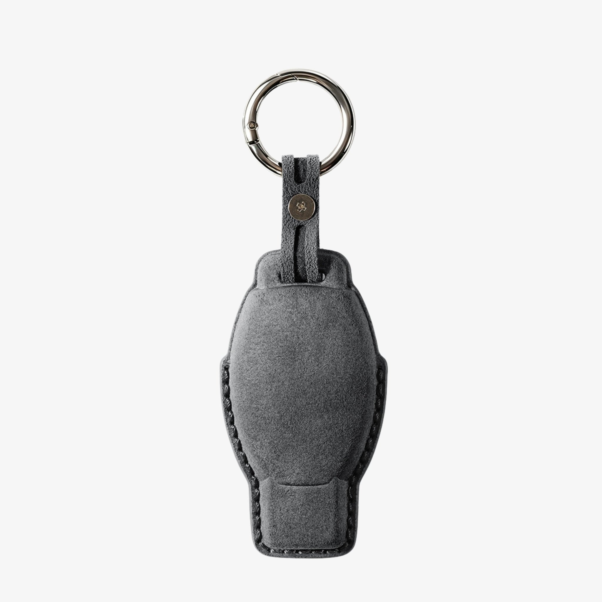Alcantara Car Key Fob Cover for Mercedes -Benz Model B with Buckle - Space Grey - Alcanside