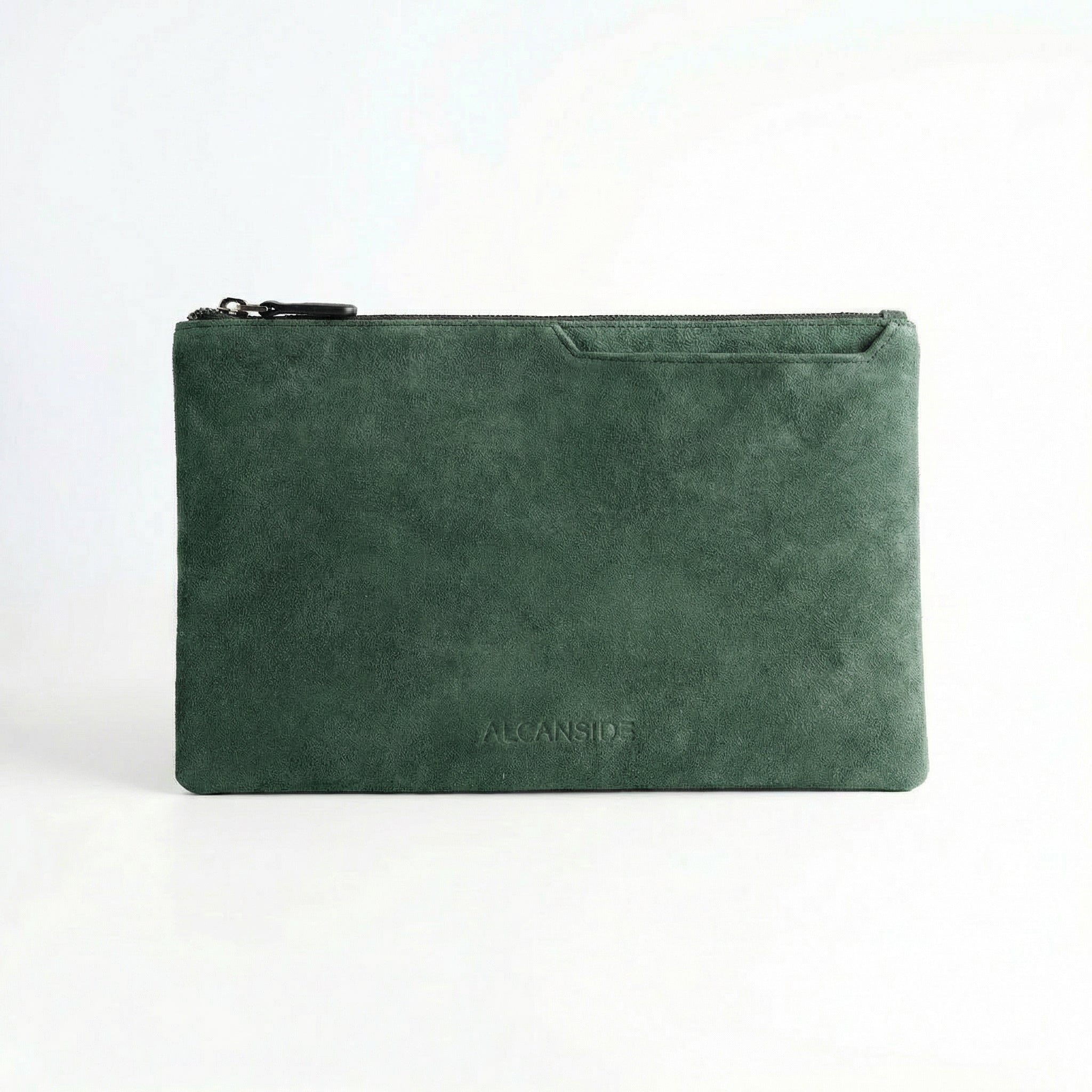 Alcantara Pouch - Midnight Green - Alcanside