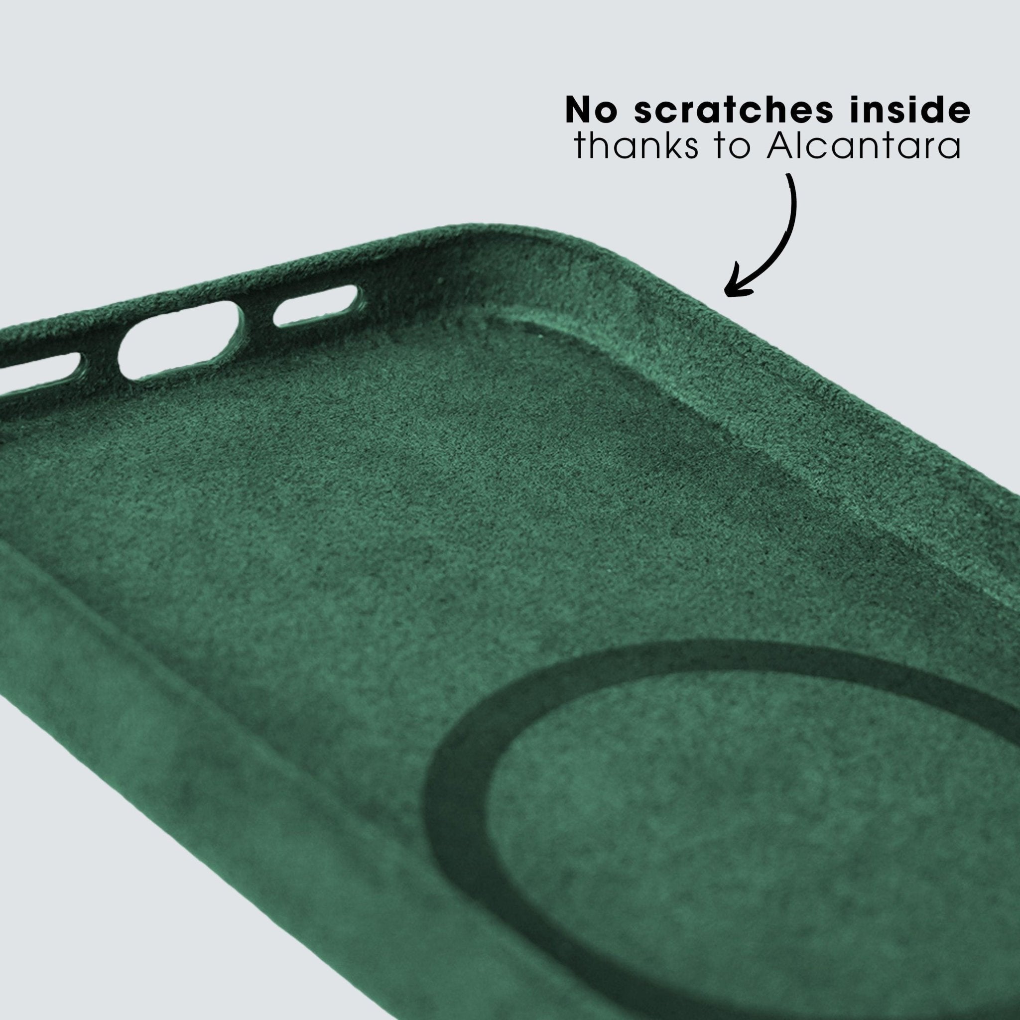 iPhone 11 Pro Max - Alcantara Case - Midnight Green - Alcanside