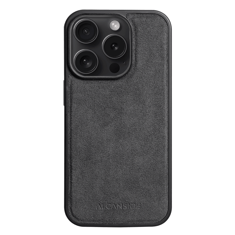 iPhone 12 Pro Max - Alcantara Back Cover - Space Grey - Alcanside