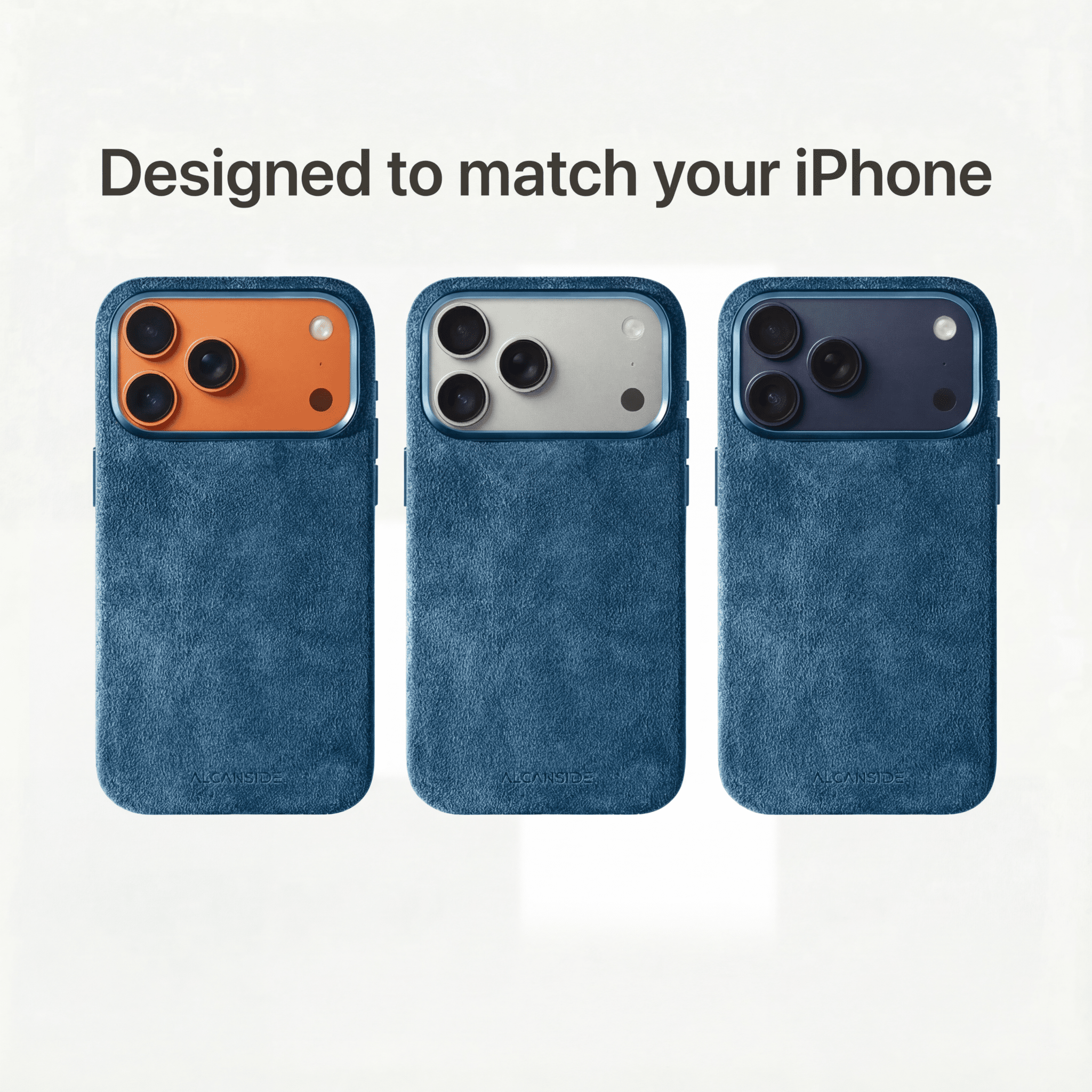 iPhone 17 Pro Max - Alcantara Case - Ocean Blue - Alcanside