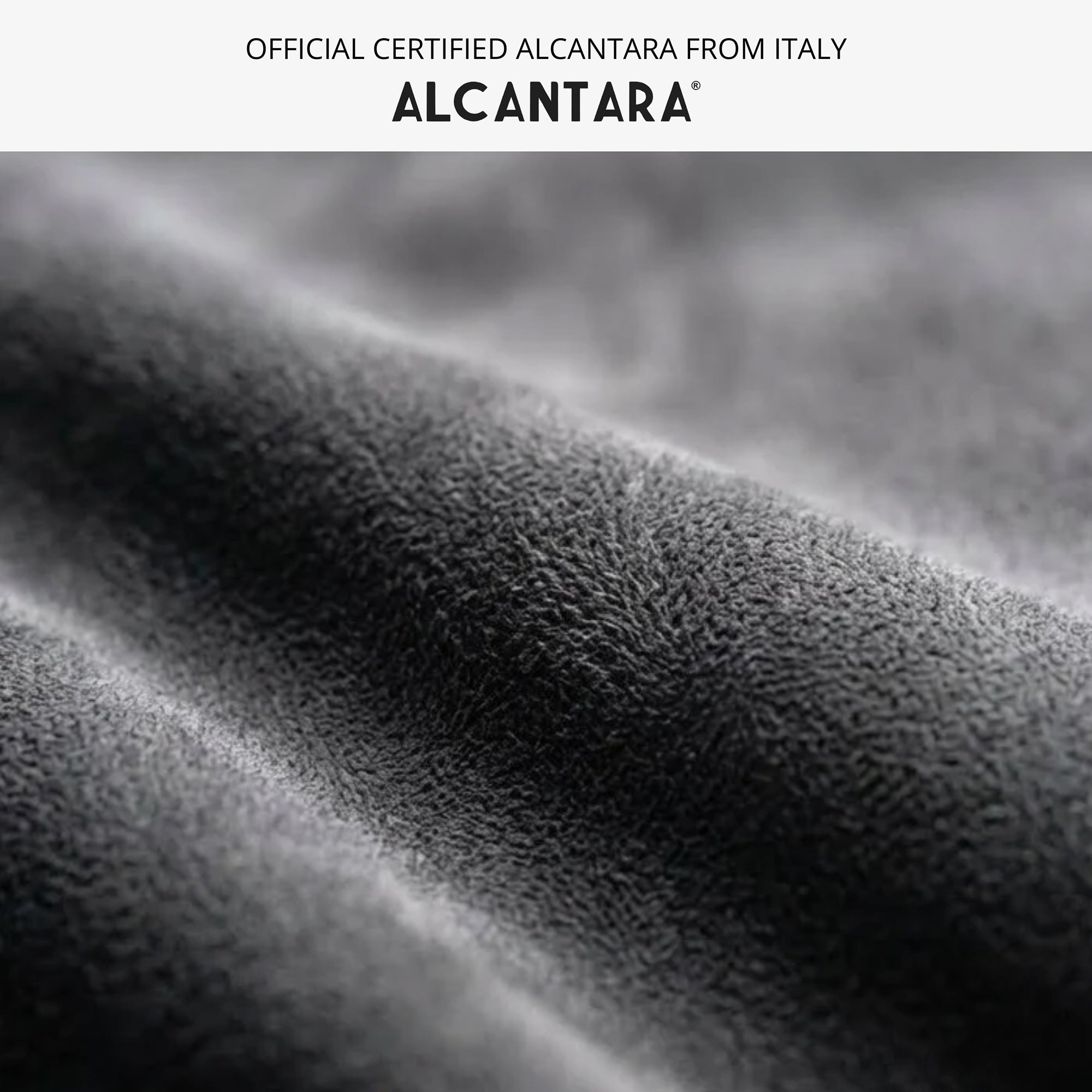 Alcantara Apple Watch Band With Buckle - Space Grey With Red Stitching - 42/44/45/46mm & Ultra (49mm) - Alcanside