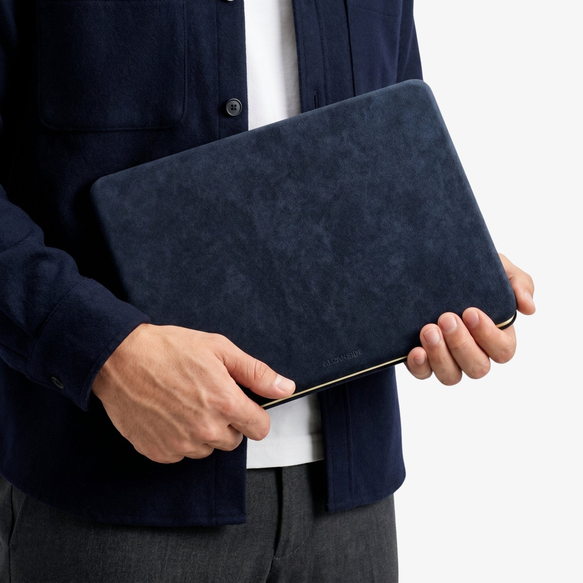 Alcantara MacBook Neo Cover – For 13 inch (2026) – Navy Blue - Alcanside