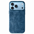 iPhone Alcantara Case - Ocean Blue