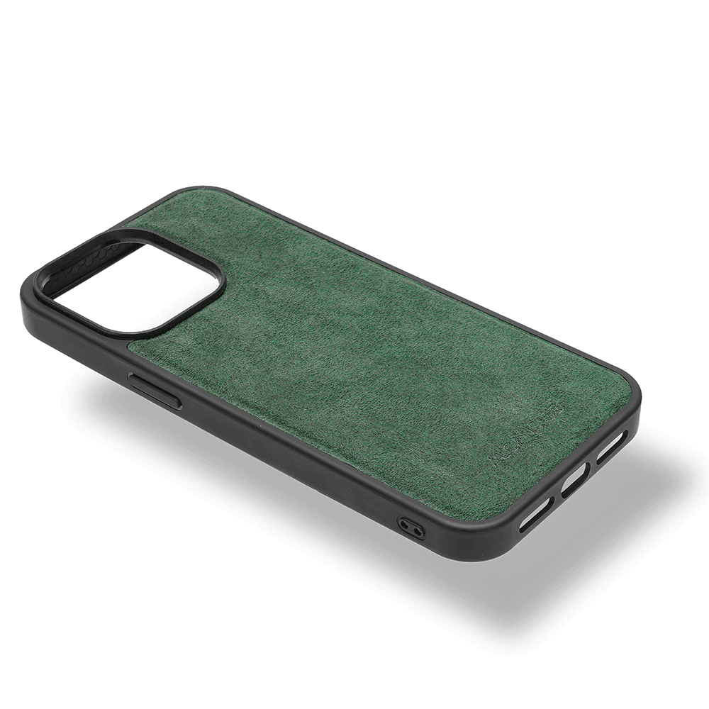 iPhone 13 Pro - Alcantara Back Cover - Midnight Green - Alcanside