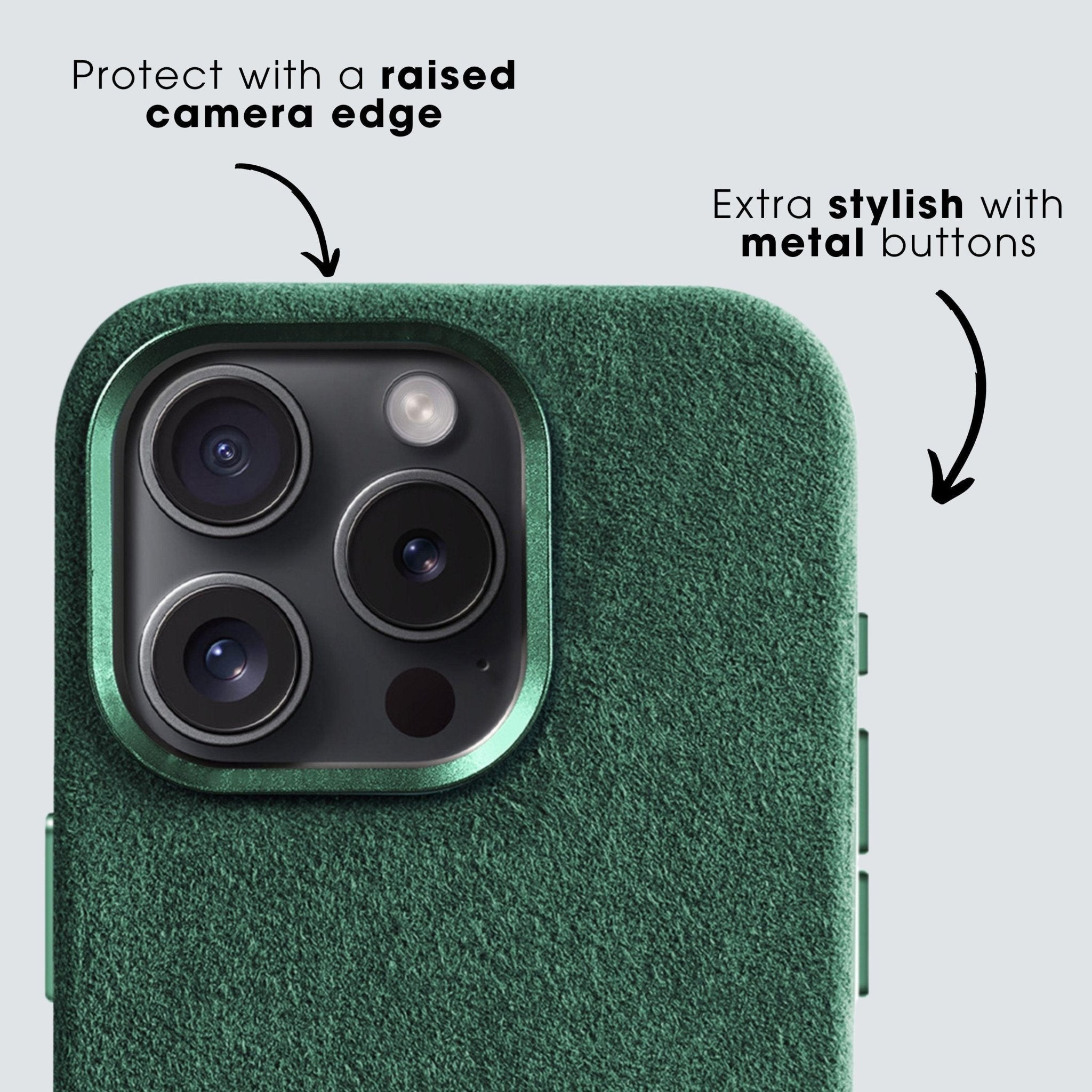 iPhone 13 Pro - Alcantara Case - Midnight Green - Alcanside