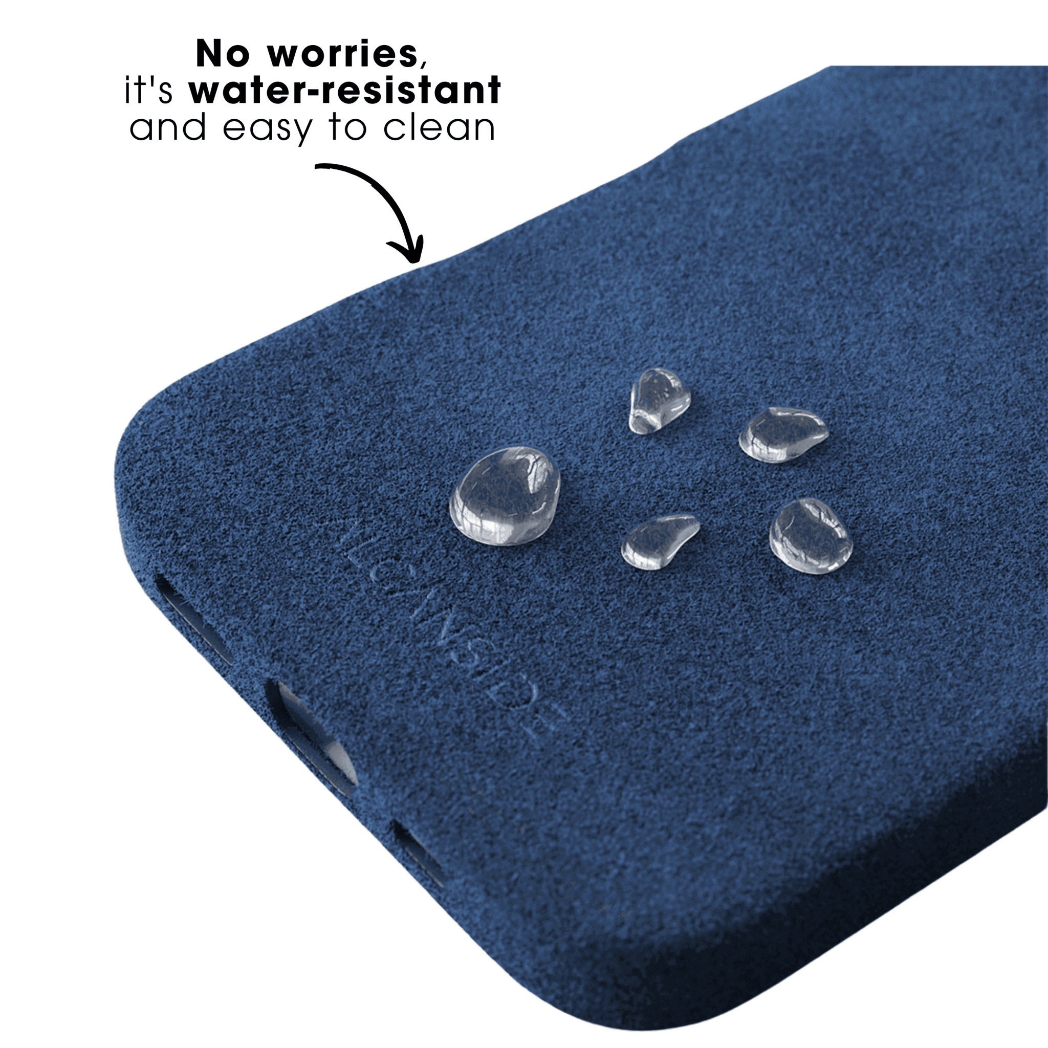 iPhone 16e - Alcantara Case - Ocean blue - Alcanside