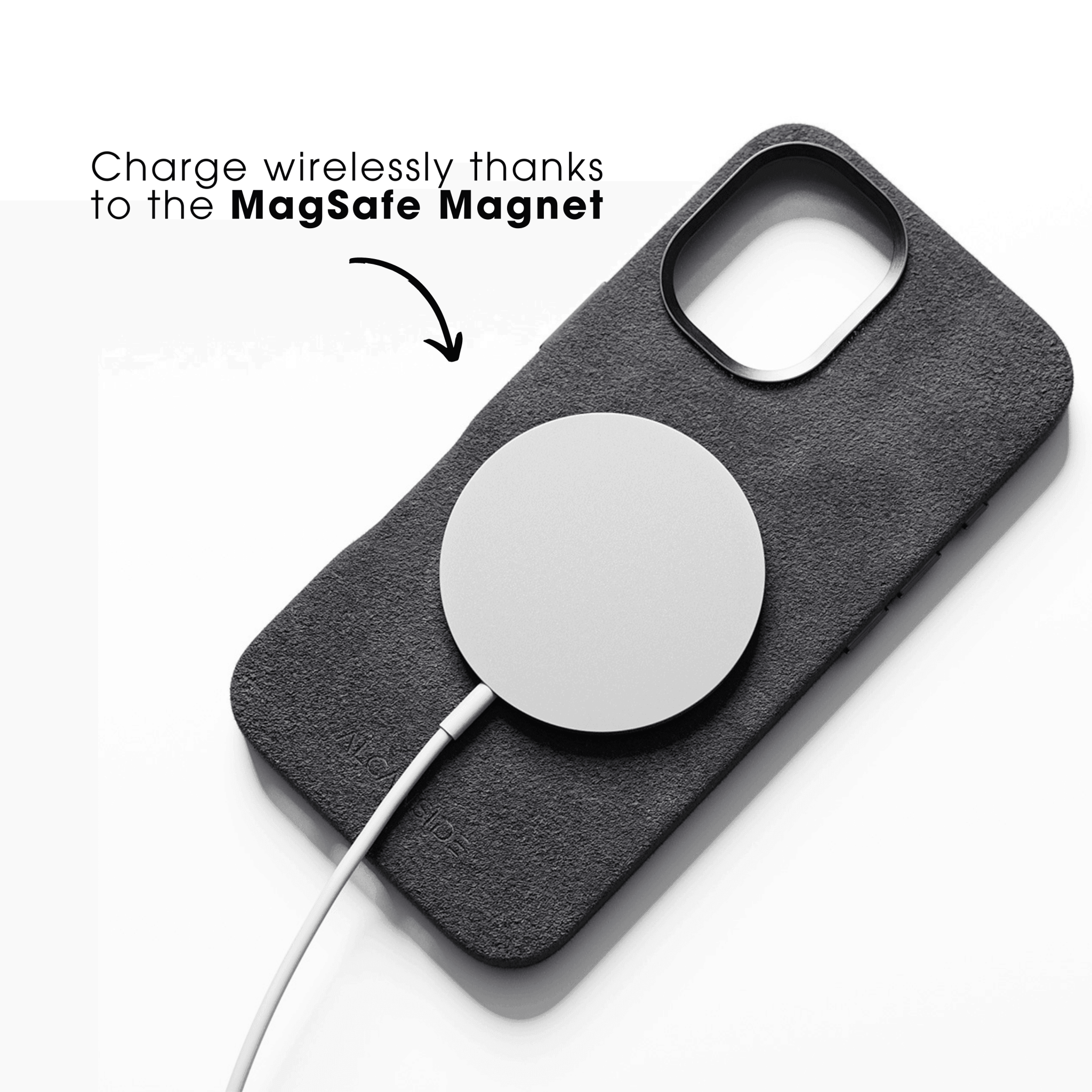iPhone 16e - Alcantara Case - Space Grey - Alcanside